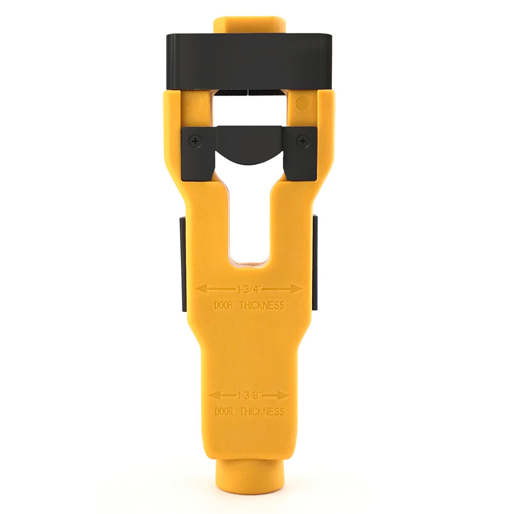 Door Latch Mortise Tool kit helps remove materials and install door latches.