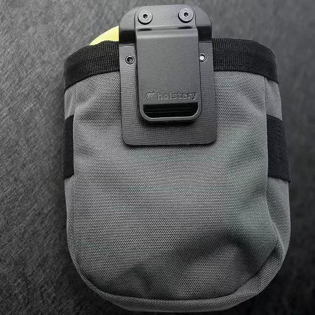 Portable nylon pull-out tool bag with leather strap - practical tools