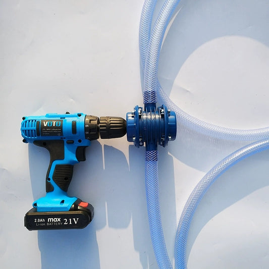 Hand Drill-Driven Water Pump — Miniature Self-Priming Pump, DC Water Pump, Self-Priming Centrifugal Pump — Small-Scale Household Pumping